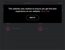 Tablet Screenshot of gamesgrabr.com